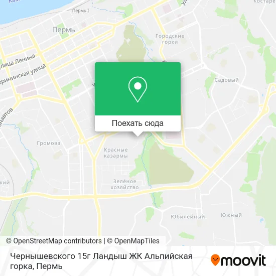 Карта Чернышевского 15г  Ландыш  ЖК  Альпийская горка