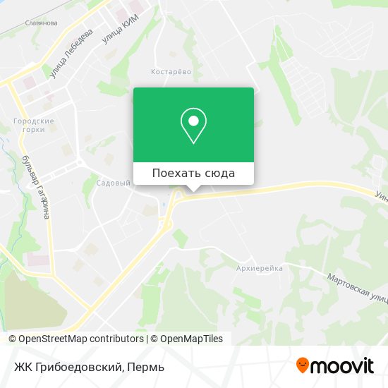 Карта ЖК Грибоедовский