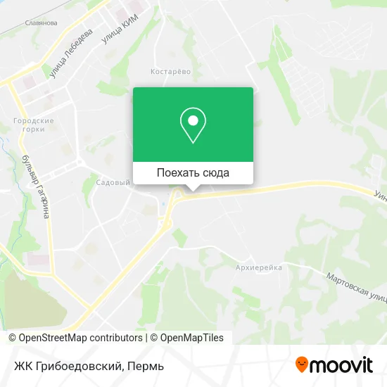 Карта ЖК Грибоедовский