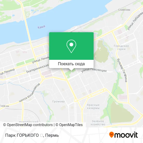 Карта Парк ГОРЬКОГО 🎠