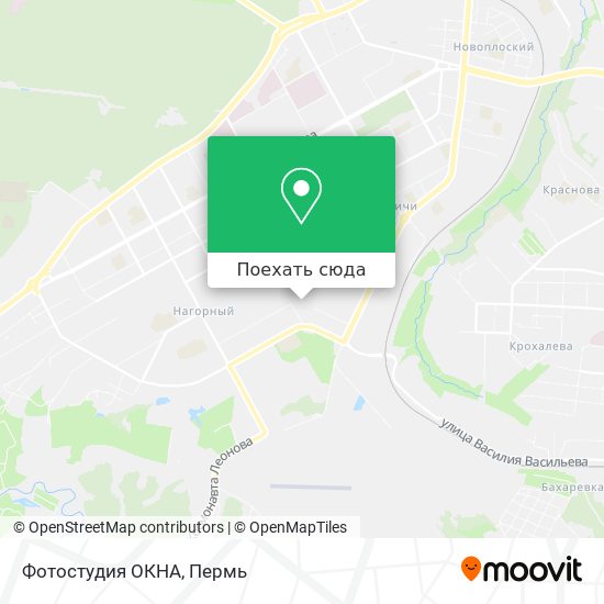 Карта Фотостудия ОКНА