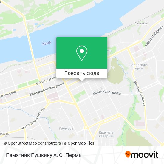 Карта Памятник Пушкину А. С.