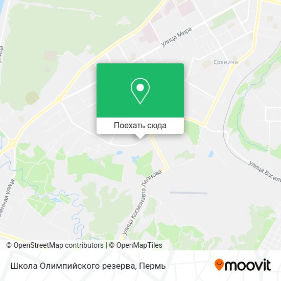 Карта Школа Олимпийского резерва
