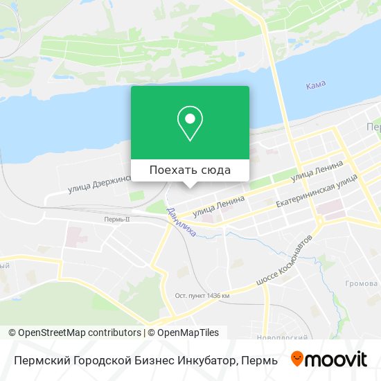 Карта Пермский Городской Бизнес Инкубатор