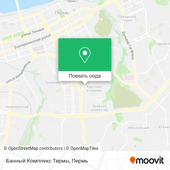 Карта Банный Комплекс  Термы