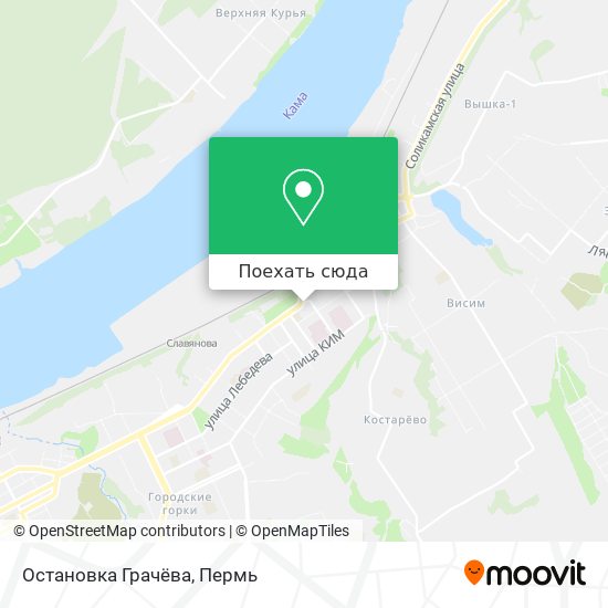 Карта Остановка  Грачёва