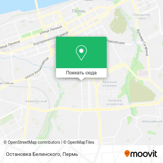 Карта Остановка Белинского