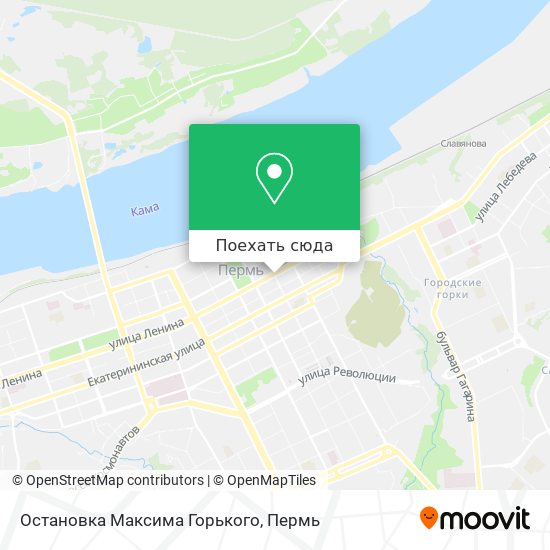 Карта Остановка Максима Горького