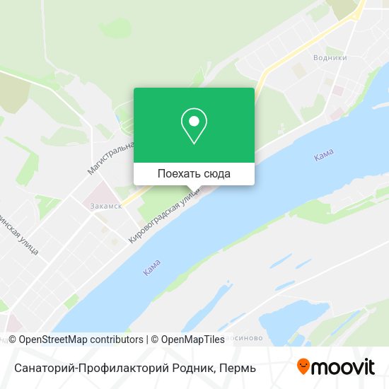 Карта Санаторий-Профилакторий Родник