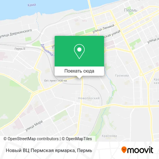 Карта Новый ВЦ Пермская ярмарка