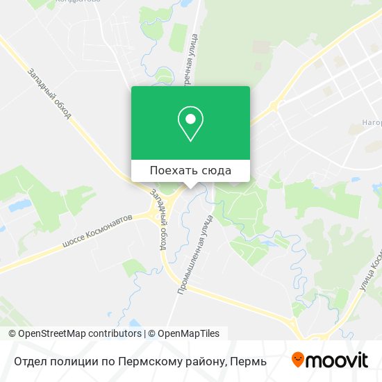 Карта Отдел полиции по Пермскому району