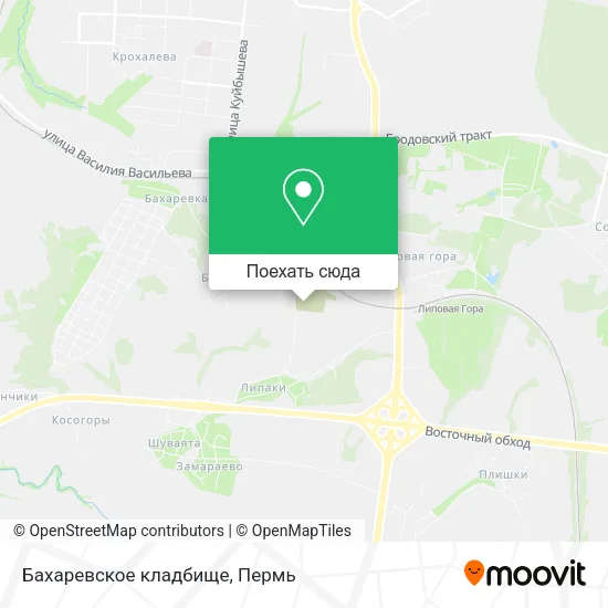 Карта Бахаревское кладбище