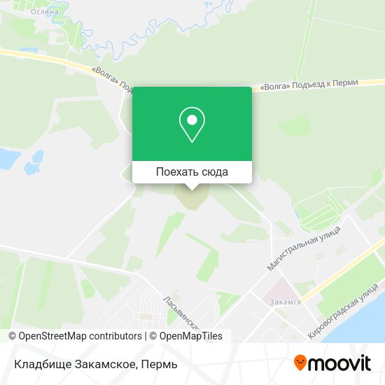 Карта Кладбище Закамское