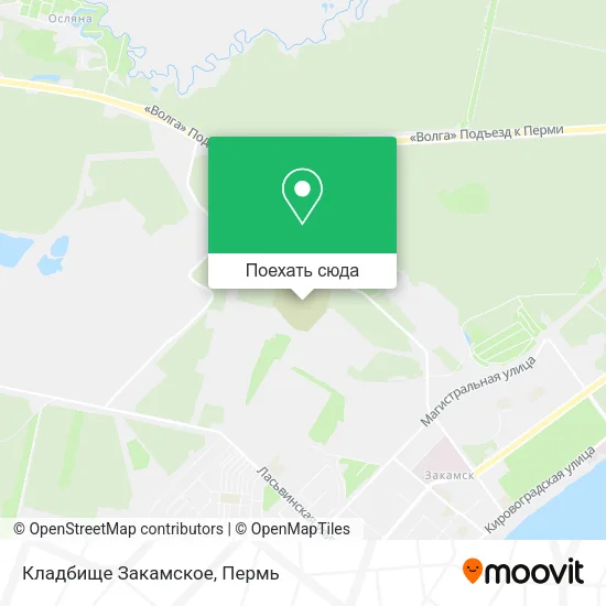 Карта Кладбище Закамское