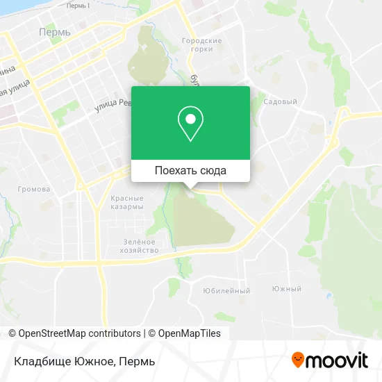 Карта Кладбище Южное