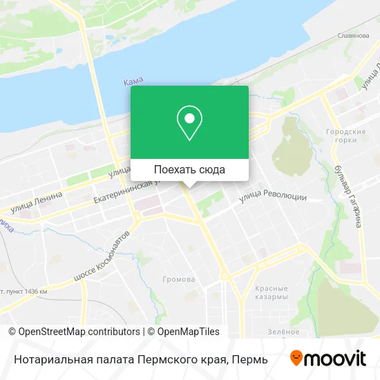 Карта Нотариальная палата Пермского края