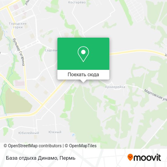 Карта База отдыха  Динамо
