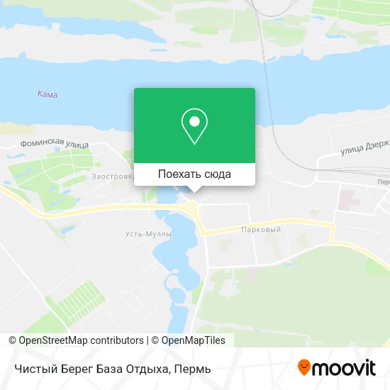 Карта Чистый Берег  База Отдыха