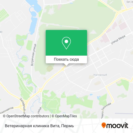 Карта Ветеринарная клиника  Вита