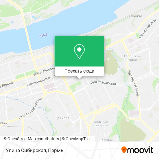 Карта Улица Сибирская