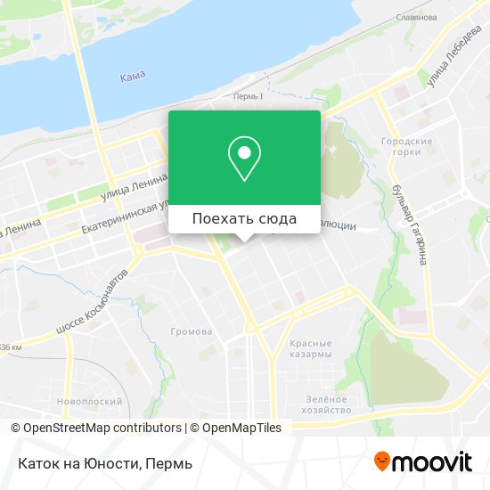 Карта Каток на Юности