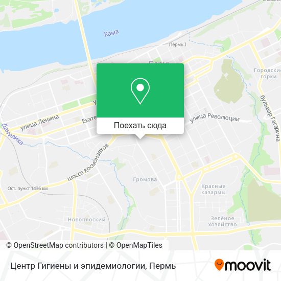 Карта Центр Гигиены и эпидемиологии