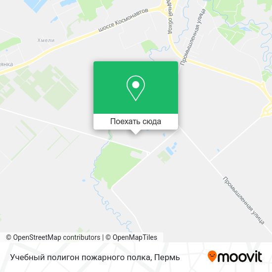 Карта Учебный полигон пожарного полка