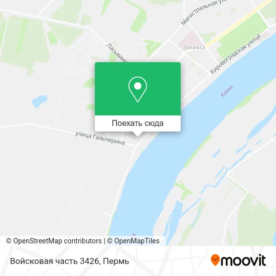 Карта Войсковая часть 3426