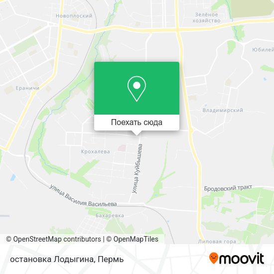 Карта остановка  Лодыгина