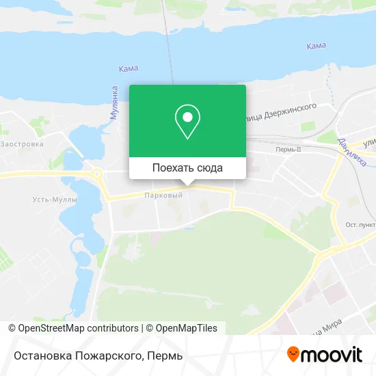 Карта Остановка Пожарского