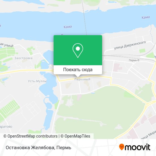 Карта Остановка Желябова