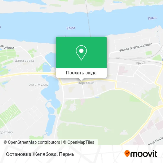 Карта Остановка Желябова