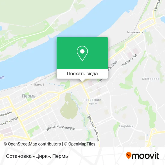 Карта Остановка «Цирк»