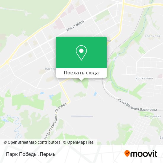 Карта Парк Победы