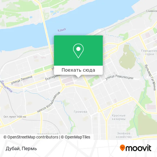 Карта Дубай