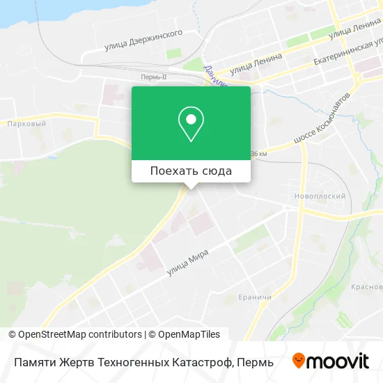 Карта Памяти Жертв Техногенных Катастроф