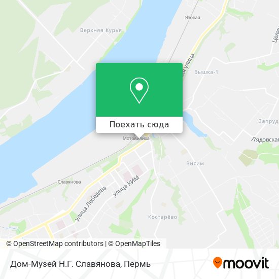 Карта Дом-Музей Н.Г. Славянова