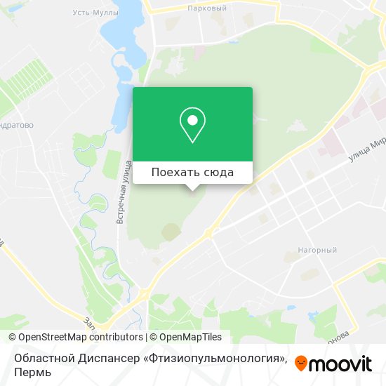 Карта Областной Диспансер «Фтизиопульмонология»