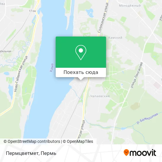 Карта Пермцветмет