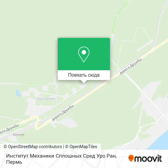 Карта Институт Механики Сплошных Сред Уро Ран