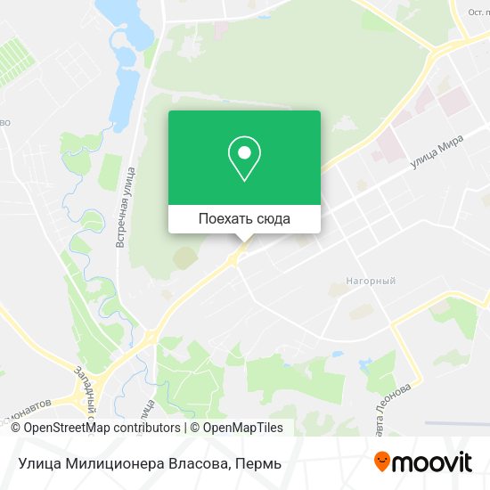Карта Улица Милиционера Власова