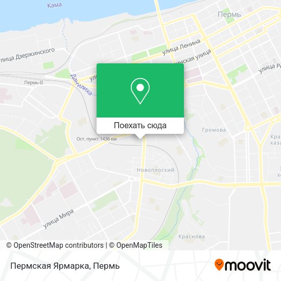 Карта Пермская Ярмарка