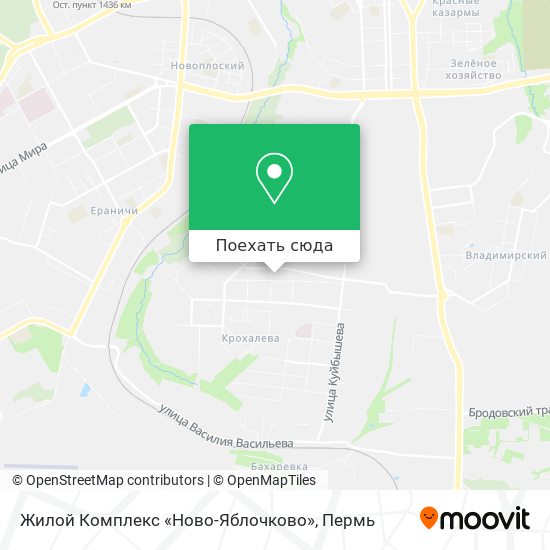 Карта Жилой Комплекс «Ново-Яблочково»