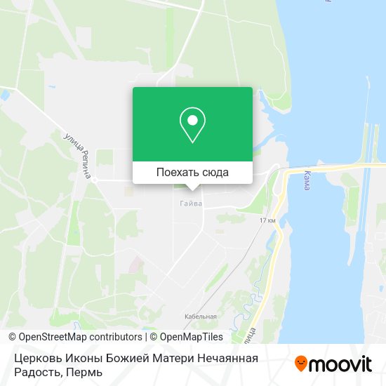 Карта Церковь Иконы Божией Матери Нечаянная Радость