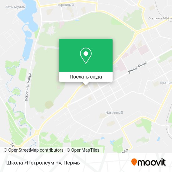 Карта Школа «Петролеум +»