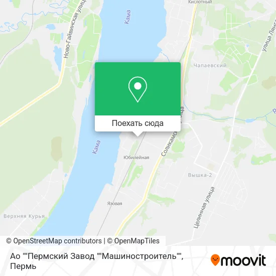 Карта Ао ""Пермский Завод ""Машиностроитель""