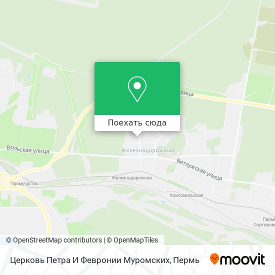 Карта Церковь Петра И Февронии Муромских