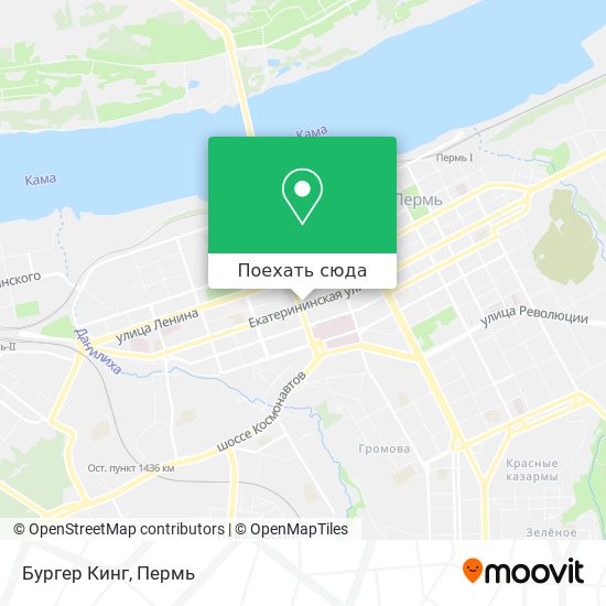 Карта Бургер Кинг