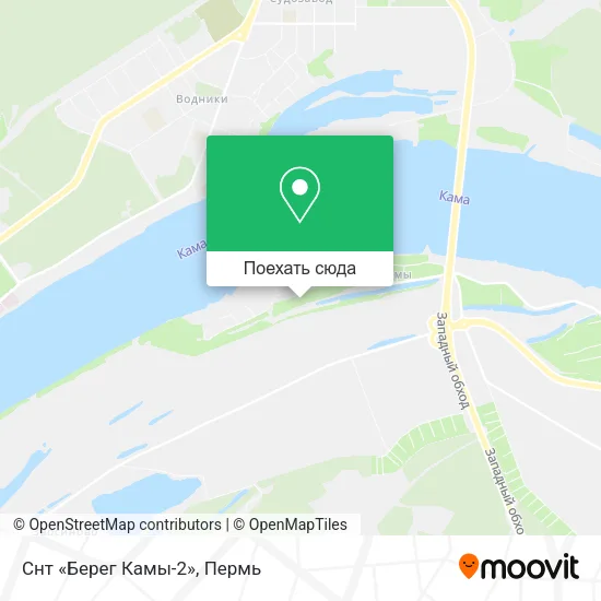 Карта Снт «Берег Камы-2»