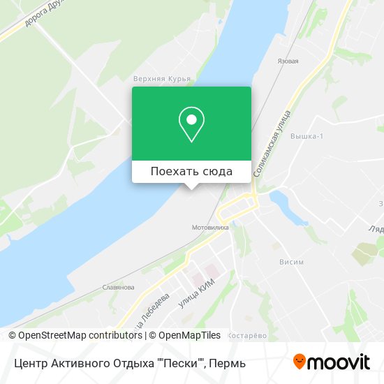 Карта Центр Активного Отдыха ""Пески""